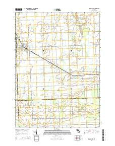 Brown City Michigan Historical topographic map, 1:24000 scale, 7.5 X 7.5 Minute, Year 2014