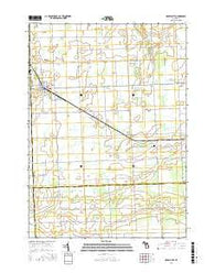 Brown City Michigan Current topographic map, 1:24000 scale, 7.5 X 7.5 Minute, Year 2016