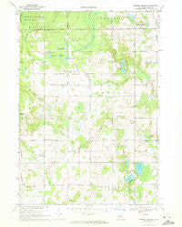 Browns Corners Michigan Historical topographic map, 1:24000 scale, 7.5 X 7.5 Minute, Year 1969