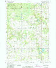 Browns Corners Michigan Historical topographic map, 1:24000 scale, 7.5 X 7.5 Minute, Year 1969