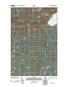 Bruneau Creek Michigan Historical topographic map, 1:24000 scale, 7.5 X 7.5 Minute, Year 2011