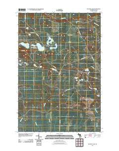 Buckeye Lake Michigan Historical topographic map, 1:24000 scale, 7.5 X 7.5 Minute, Year 2011