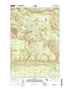 Buckeye Lake Michigan Historical topographic map, 1:24000 scale, 7.5 X 7.5 Minute, Year 2014