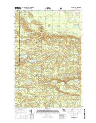 Bulldog Lake Michigan Historical topographic map, 1:24000 scale, 7.5 X 7.5 Minute, Year 2014