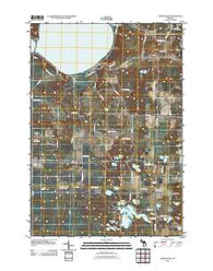 Burdickville Michigan Historical topographic map, 1:24000 scale, 7.5 X 7.5 Minute, Year 2011