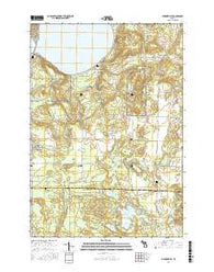 Burdickville Michigan Current topographic map, 1:24000 scale, 7.5 X 7.5 Minute, Year 2017