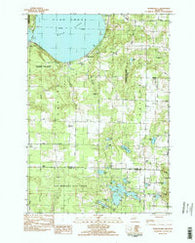 Burdickville Michigan Historical topographic map, 1:24000 scale, 7.5 X 7.5 Minute, Year 1983