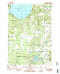 Burdickville Michigan Historical topographic map, 1:25000 scale, 7.5 X 7.5 Minute, Year 1983