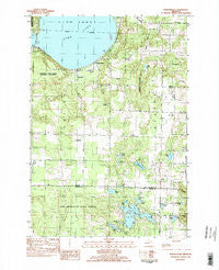 Burdickville Michigan Historical topographic map, 1:25000 scale, 7.5 X 7.5 Minute, Year 1983