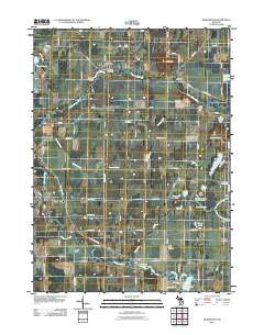 Burlington Michigan Historical topographic map, 1:24000 scale, 7.5 X 7.5 Minute, Year 2011