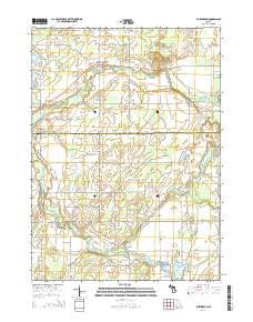Burlington Michigan Historical topographic map, 1:24000 scale, 7.5 X 7.5 Minute, Year 2014