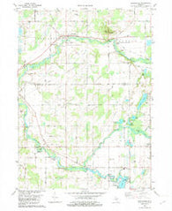 Burlington Michigan Historical topographic map, 1:24000 scale, 7.5 X 7.5 Minute, Year 1982