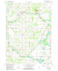 Burlington Michigan Historical topographic map, 1:24000 scale, 7.5 X 7.5 Minute, Year 1982
