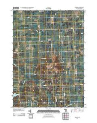 Burnside Michigan Historical topographic map, 1:24000 scale, 7.5 X 7.5 Minute, Year 2011