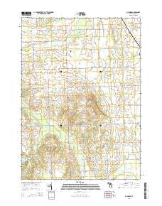 Burnside Michigan Historical topographic map, 1:24000 scale, 7.5 X 7.5 Minute, Year 2014