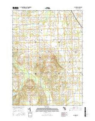 Burnside Michigan Current topographic map, 1:24000 scale, 7.5 X 7.5 Minute, Year 2017