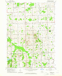 Burnside Michigan Historical topographic map, 1:24000 scale, 7.5 X 7.5 Minute, Year 1963