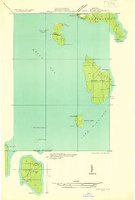 Burnt Bluff SW Michigan Historical topographic map, 1:31680 scale, 7.5 X 7.5 Minute, Year 1932