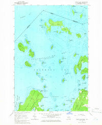 Burnt Island Michigan Historical topographic map, 1:24000 scale, 7.5 X 7.5 Minute, Year 1964