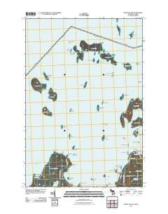 Burnt Island Michigan Historical topographic map, 1:24000 scale, 7.5 X 7.5 Minute, Year 2011