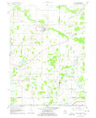 Burr Oak Michigan Historical topographic map, 1:24000 scale, 7.5 X 7.5 Minute, Year 1961