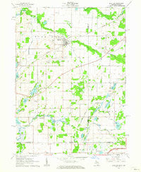 Burr Oak Michigan Historical topographic map, 1:24000 scale, 7.5 X 7.5 Minute, Year 1961