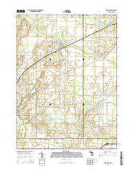 Burr Oak Michigan Historical topographic map, 1:24000 scale, 7.5 X 7.5 Minute, Year 2014
