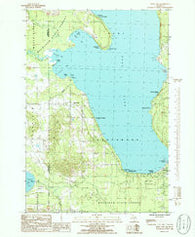 Burt Lake Michigan Historical topographic map, 1:24000 scale, 7.5 X 7.5 Minute, Year 1986