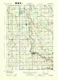Burt Michigan Historical topographic map, 1:62500 scale, 15 X 15 Minute, Year 1943