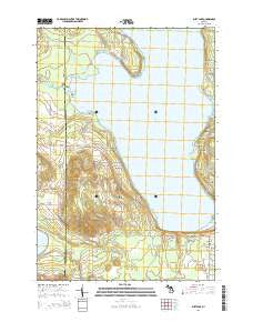 Burt Lake Michigan Historical topographic map, 1:24000 scale, 7.5 X 7.5 Minute, Year 2014