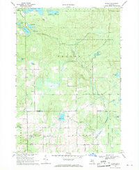 Burtman Michigan Historical topographic map, 1:24000 scale, 7.5 X 7.5 Minute, Year 1969