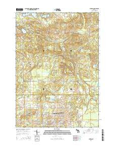 Butman Michigan Historical topographic map, 1:24000 scale, 7.5 X 7.5 Minute, Year 2014