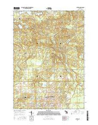 Butman Michigan Current topographic map, 1:24000 scale, 7.5 X 7.5 Minute, Year 2017