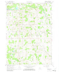 Butternut Michigan Historical topographic map, 1:24000 scale, 7.5 X 7.5 Minute, Year 1967