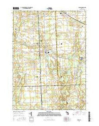 Byron Michigan Current topographic map, 1:24000 scale, 7.5 X 7.5 Minute, Year 2017