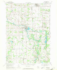 Byron Michigan Historical topographic map, 1:24000 scale, 7.5 X 7.5 Minute, Year 1969