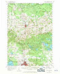 Cadillac North Michigan Historical topographic map, 1:62500 scale, 15 X 15 Minute, Year 1956