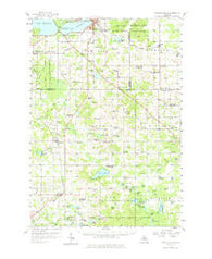 Cadillac South Michigan Historical topographic map, 1:62500 scale, 15 X 15 Minute, Year 1957