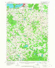 Cadillac South Michigan Historical topographic map, 1:62500 scale, 15 X 15 Minute, Year 1957