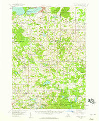 Cadillac South Michigan Historical topographic map, 1:62500 scale, 15 X 15 Minute, Year 1957