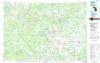 Cadillac Michigan Historical topographic map, 1:100000 scale, 30 X 60 Minute, Year 1983
