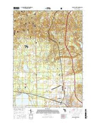 Cadillac North Michigan Current topographic map, 1:24000 scale, 7.5 X 7.5 Minute, Year 2016
