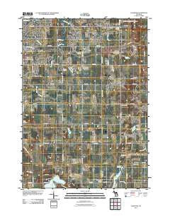 Caledonia Michigan Historical topographic map, 1:24000 scale, 7.5 X 7.5 Minute, Year 2011