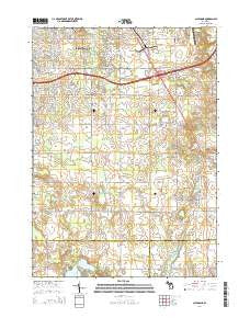 Caledonia Michigan Historical topographic map, 1:24000 scale, 7.5 X 7.5 Minute, Year 2014