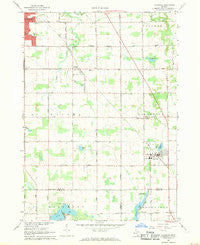 Caledonia Michigan Historical topographic map, 1:24000 scale, 7.5 X 7.5 Minute, Year 1967