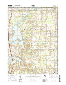 California Michigan Historical topographic map, 1:24000 scale, 7.5 X 7.5 Minute, Year 2014