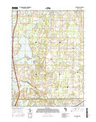 California Michigan Current topographic map, 1:24000 scale, 7.5 X 7.5 Minute, Year 2016
