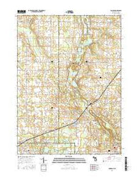 Camden Michigan Current topographic map, 1:24000 scale, 7.5 X 7.5 Minute, Year 2016