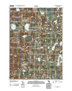 Cannonsburg Michigan Historical topographic map, 1:24000 scale, 7.5 X 7.5 Minute, Year 2011