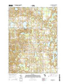 Cannonsburg Michigan Historical topographic map, 1:24000 scale, 7.5 X 7.5 Minute, Year 2014
